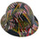 Carbon Fiber Material Hard Hat - Full Brim Hydro Dipped – Flag Don’t Tread on Me
Right Side Oblique View

