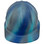 SkullBucket Aluminum Cap Style Hard Hats with Ratchet Suspensions – Spiral Blue
Front View
