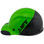 Actual Carbon Fiber Hard Hat - Cap Style Black and Green
Left Side  View