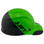 Actual Carbon Fiber Hard Hat - Cap Style Black and Green
Right Side  View