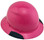 DAX Fiberglass Composite Hard Hat - Full Brim Hot Pink - Right Oblique View