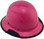 DAX Fiberglass Composite Hard Hat - Full Brim Hot Pink - Right Oblique View with edge