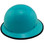 MSA Skullgard Full Brim Hard Hat with FasTrac III Ratchet Suspension - Teal Color with Edge
 Left SIde View