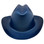 Outlaw Cowboy Hardhat with Ratchet Suspension Metallic Blue
Front View
