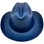 Outlaw Cowboy Hardhat with Ratchet Suspension Metallic Blue
Back View