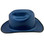 Outlaw Cowboy Hardhat with Ratchet Suspension  with Optional Edge Metallic Blue
Right Side  View