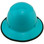Actual Carbon Fiber Hard Hat - Full Brim Teal with Protective Edge
Back View