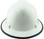 Pyramex Ridgeline Full Brim Hard Hat - White -  6 point suspension with Protective Edge
