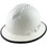 Pyramex Ridgeline Vented White Full Brim Style Hard Hat - 4 Point Suspensions with Protective Edge
