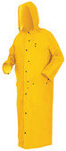Riding Coat Yellow 60 inch length Rain Coat, 35 Mil - Size 2XL