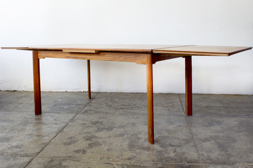 SOLD - Danish Modern Teak Dining Table, Expandable