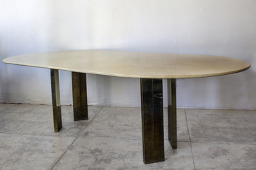 SOLD - Karl Springer Lacquer Table on Custom Base