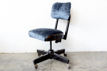 SOLD - 1960s Task Chair in Black and Blue