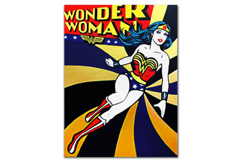 SOLD - "Wonder Woman" Original Painting by Hatti Hoodsveld