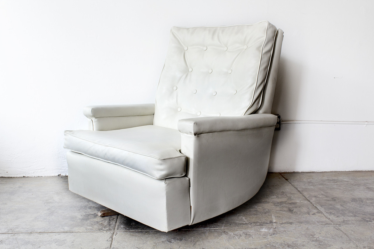 SOLD 1970s Tufted Recliner Lounge Chair Rehab Vintage Interiors