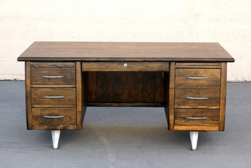 SOLD - Impressive California Modern Desk in Walnut