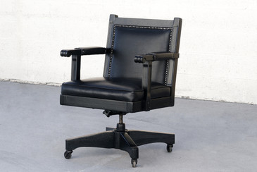SOLD - Deco Era Executive Chair in Black