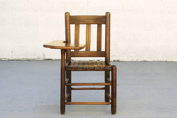 SOLD - Antique Craftsman Wood School Desk with Seat