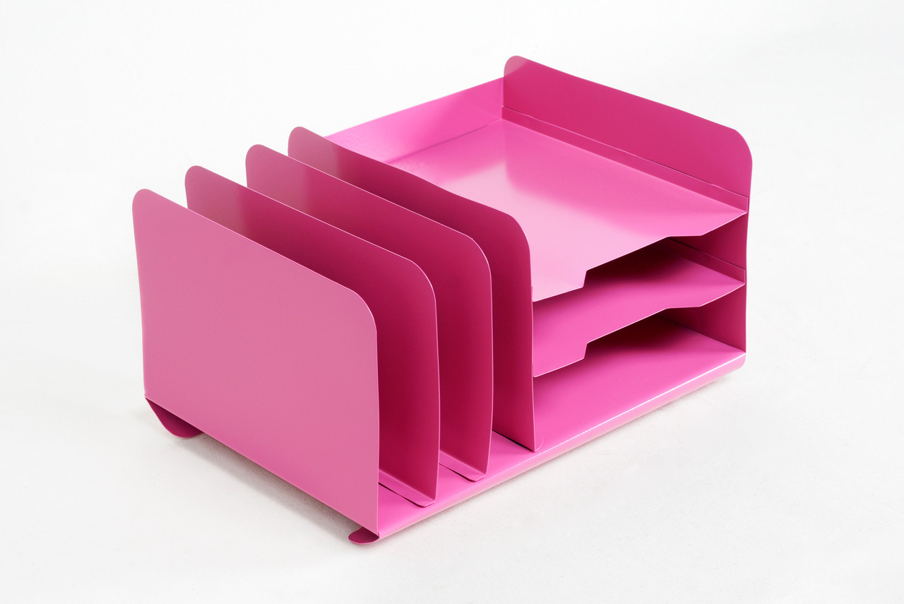 Sold Space Age Desktop File Holder Refinished In Pink Rehab