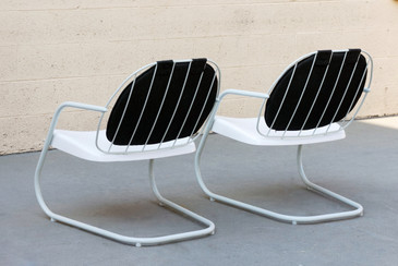 SOLD - Pair of Cruiser Patio Lounge Chairs by Ilan Dei Venice