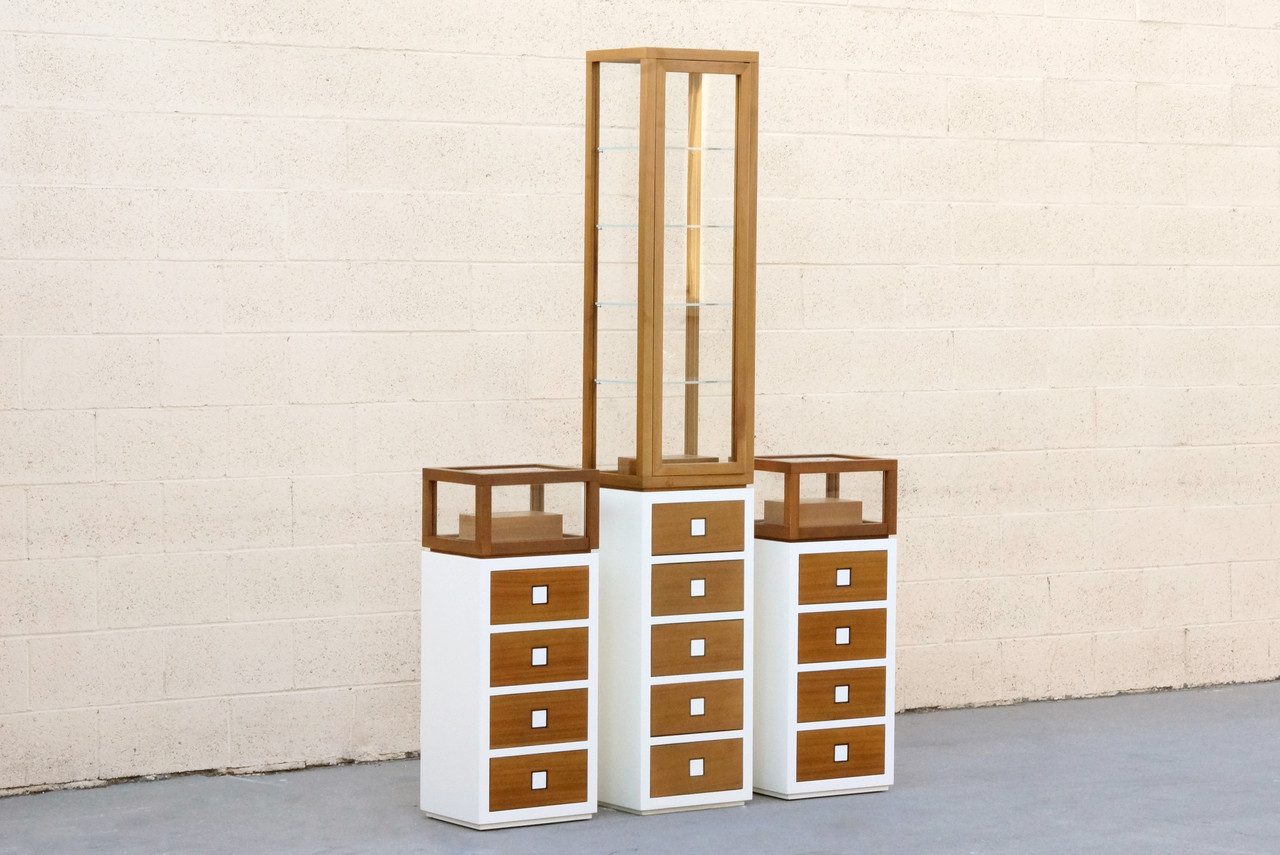 Sold Set Of 3 Missoni Retail Display Cabinets Custom Made