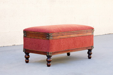 SOLD - Vintage Colonial Style Ottoman/ Blanket Chest