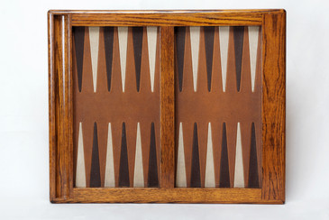 SOLD - Vintage Oak Backgammon Board