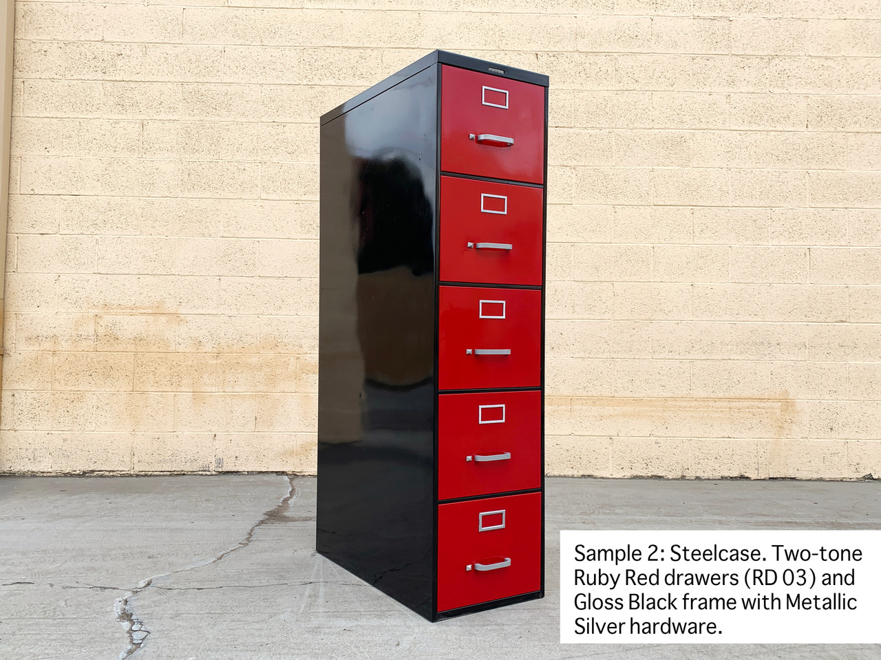 Mid Century Steel File Cabinet, Custom Refinished to Order - Rehab