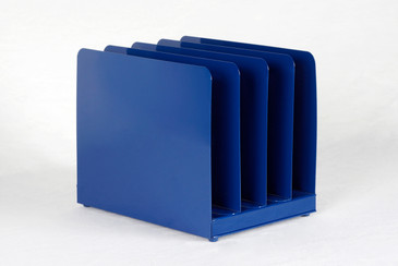 SOLD - Retro Office Memo/ Mail Organizer Refinished in Midnight Blue