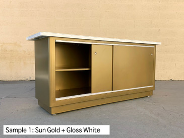 Rehab's Original Tanker Steel Credenza, Made to Order in Custom Colors