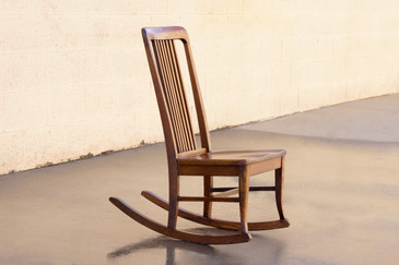 SOLD - American Craftsman Child's Rocking Chair with Slat Back