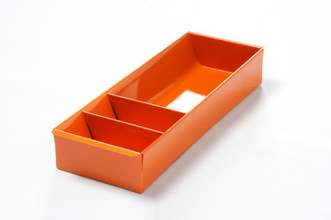 Sold Steel Tanker Drawer Insert Organizer Refinished In Peach