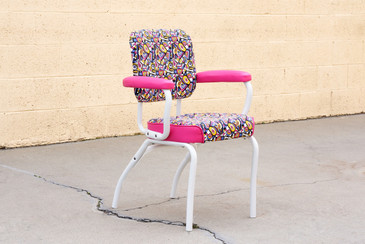 SOLD - 1950 Cosco Armchair, Refinished in Retro Fabric