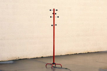 SOLD - Danish Modern Standing Coat Rack with Modular Arms