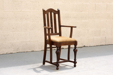 SOLD - Antique Mission Style Armchair, Refinished