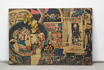 SOLD - Daniel Siboni Street Art, Large Photo on Wood Print