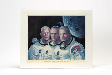 SOLD - Astronauts of Apollo 11, 1969 Original Poster, New Matte Frame