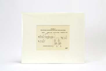 SOLD - 1960s Scientific Diagram - Fig 3: Claus Sulfur Plant For Lean Feed, Mounted in Window Mat