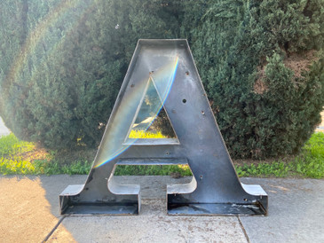 Jumbo Mid Century Channel Letter A