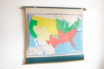 SOLD - Vintage Pull-Down Map: Growth of Sectionalism 1820 - 186