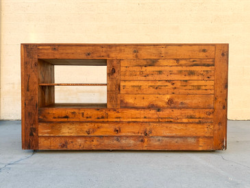 SOLD - Vintage Reclaimed Wood Sales Retail Counter