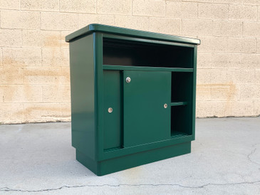 SOLD - 1960s McDowell Craig Tanker Cabinet Refinished in Forest Green