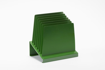 SOLD - Space Age Desktop File Holder, Refinished in Kelly Green