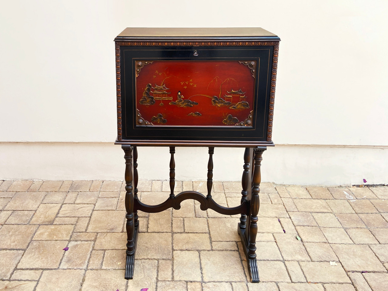 SOLD - 1920s Chinoiserie Writing Desk by Rockford Furniture