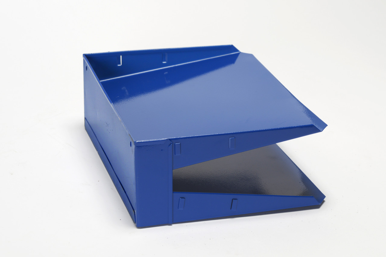 Mid Century In-n-Out Mail Tray Refinished in Royal Blue ...