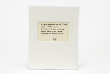 SOLD - 1960s Scientific Graphic - The Speed of Light, Mounted in Window Mat