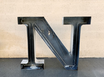 Jumbo Mid Century Channel Letter N