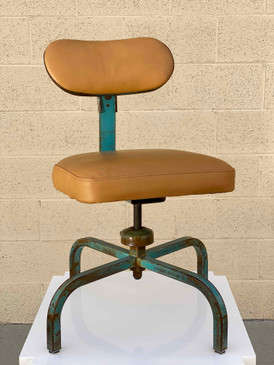 SOLD - Vintage Industrial Office Chair, Made By WELCH METAL PRODUCTS inc