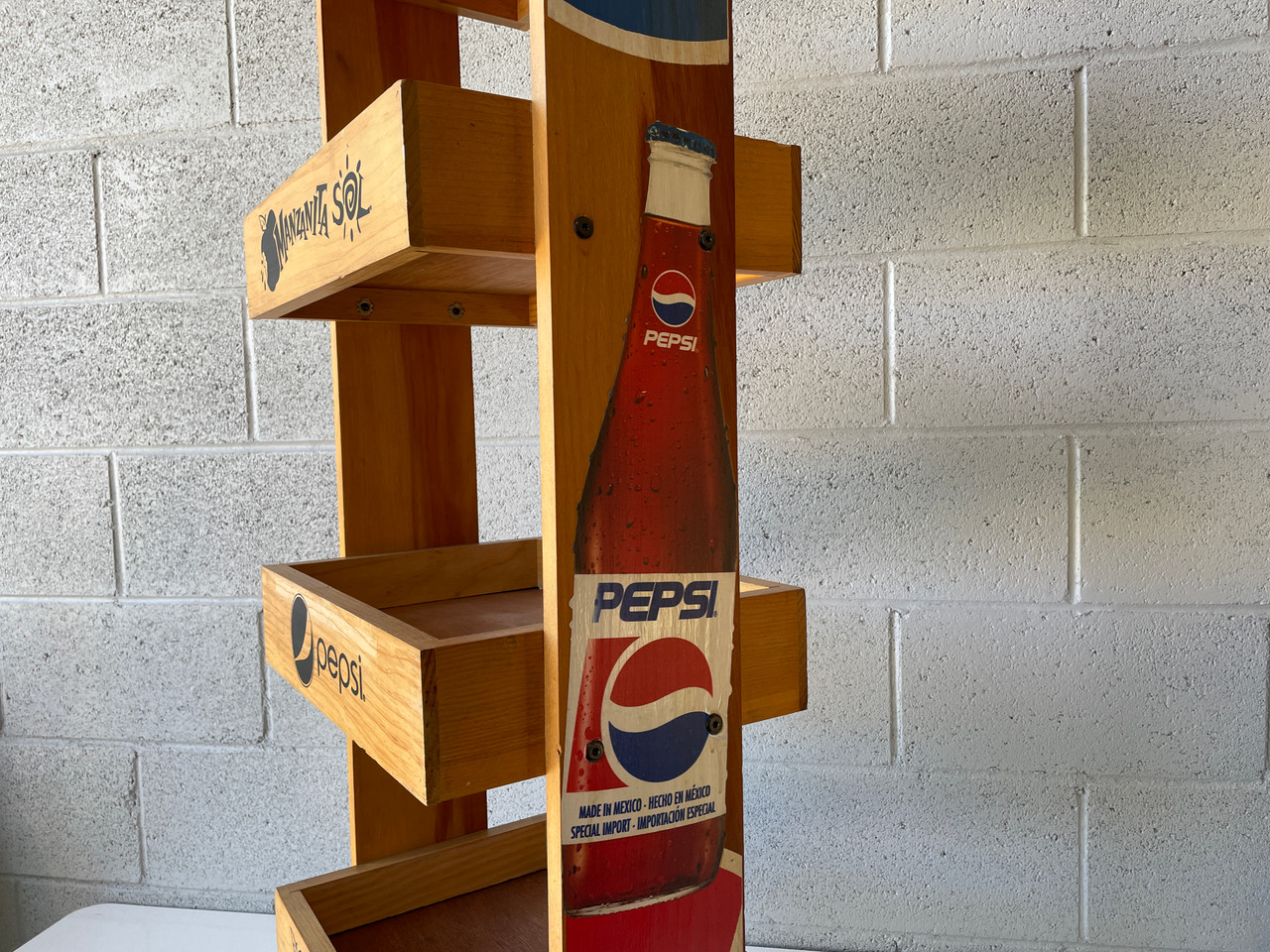 FourTier Pepsi Display Shelf Rehab Vintage Interiors