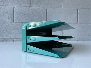SOLD - Retro 3 Tier Letter Holder/ Paper Tray